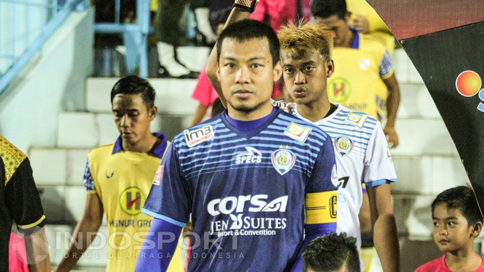 Kapten Arema FC Hamka Hamzah. Copyright: © Ian Setiawan/INDOSPORT